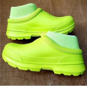 Ugg X Tasman Green Rubber &  Sherpa Shoes 9